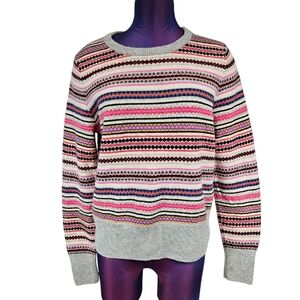 Gap Fair Isle Wool Blend Sweater Size Large Women ( fits like a M)